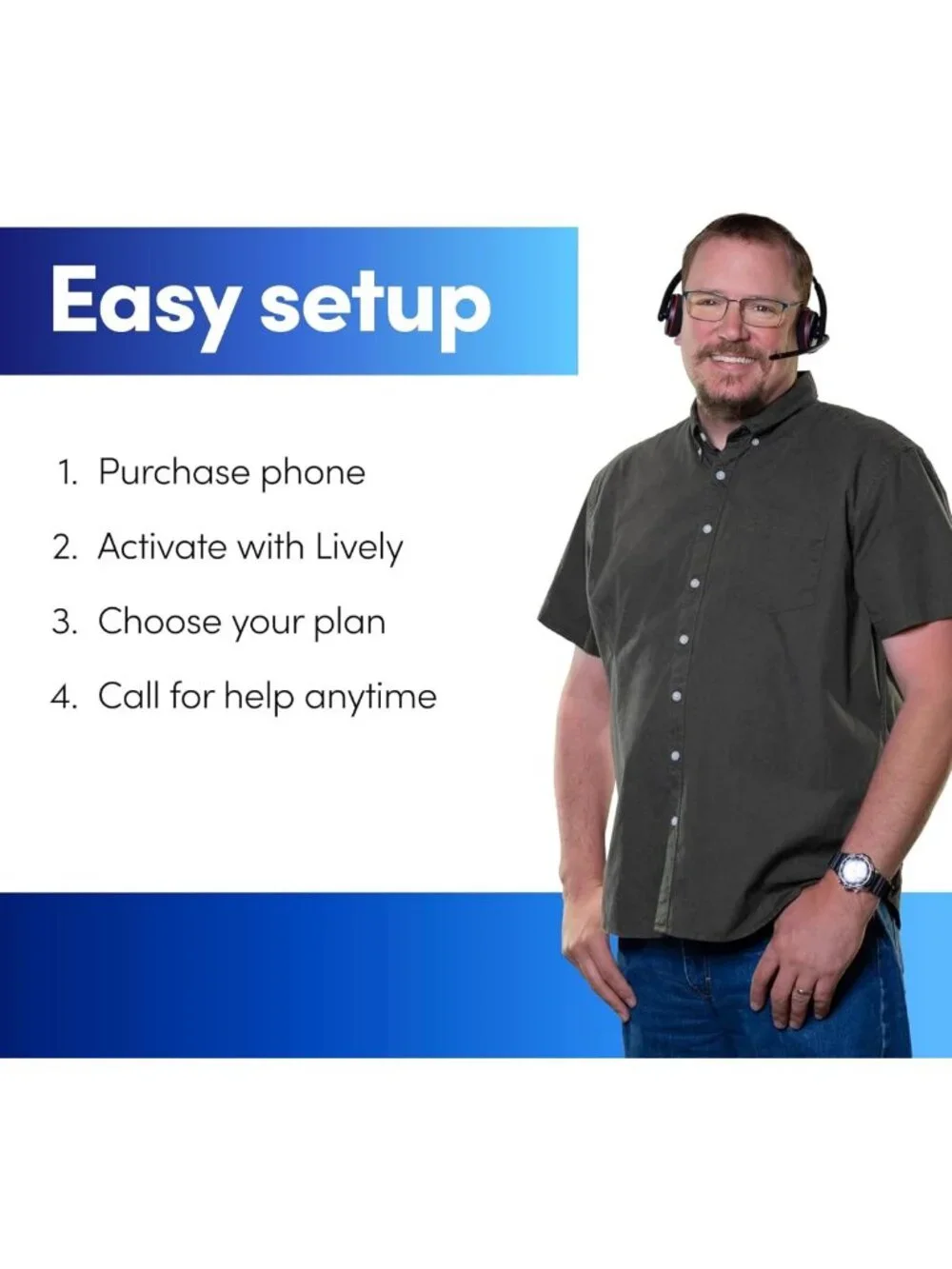Simple Red Flip Phone for Seniors | Easy-to-Use, No SIM Needed, Activated Plan